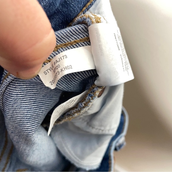 MADEWELL 9" Mid-Rise Skinny Crop Jeans Button-Front TENCEL Denim Edition {M11} - Picture 7 of 7